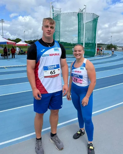 Alexandra Kollárovičová a Jáchym Sádovský atletika